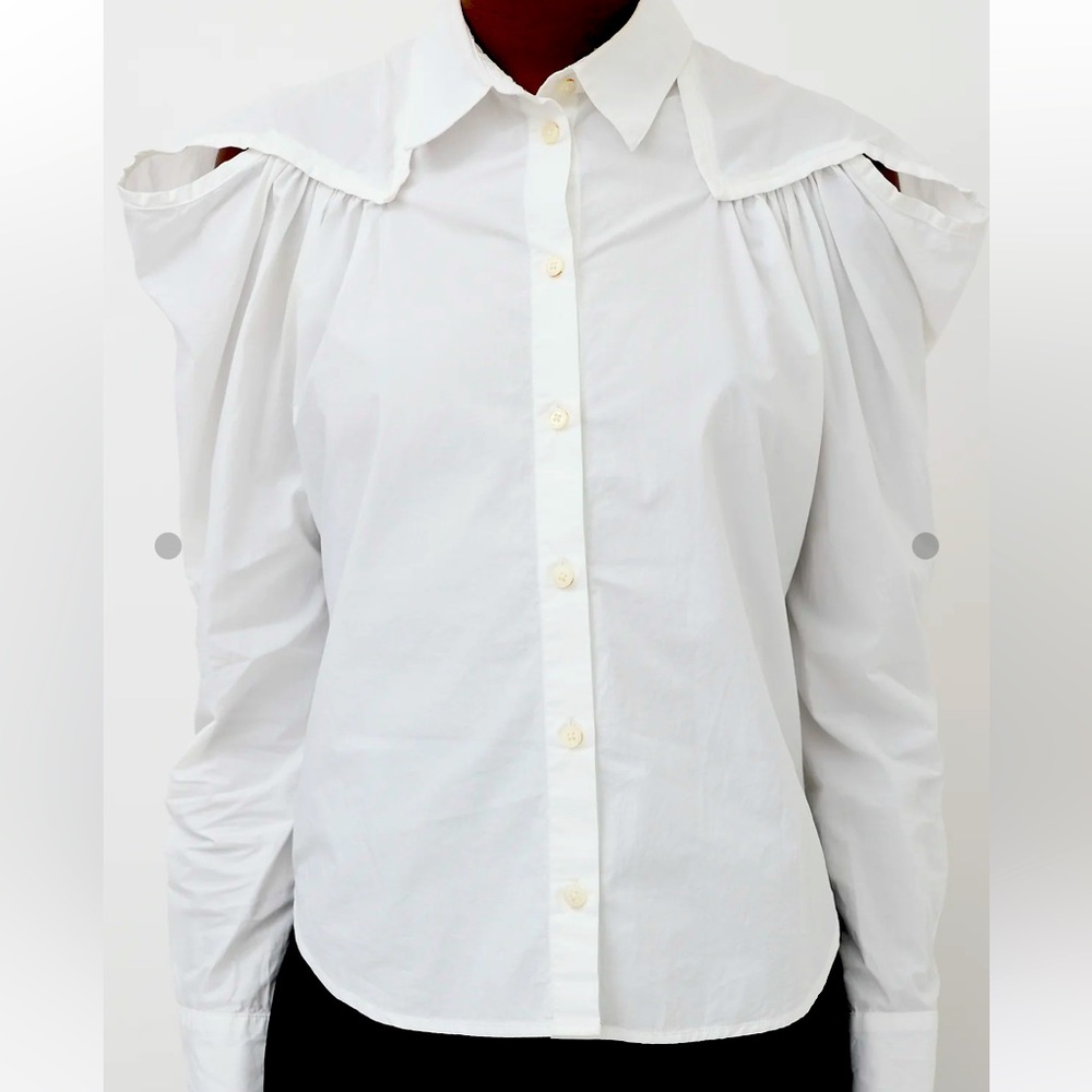 Rachel Comey Shoulder Cutout Crescent Shirt
